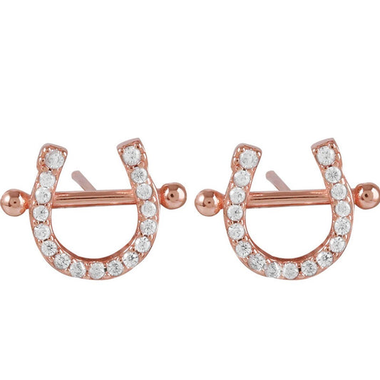 Boucles d'oreilles clou Fer à Cheval