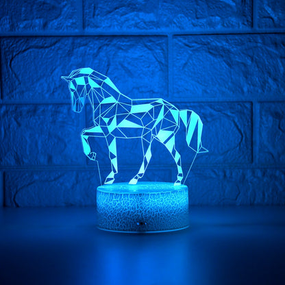 Lampe 3d cheval