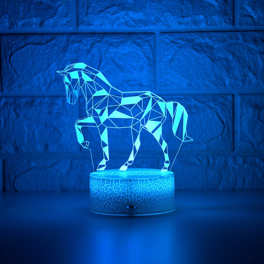 Lampe 3d cheval
