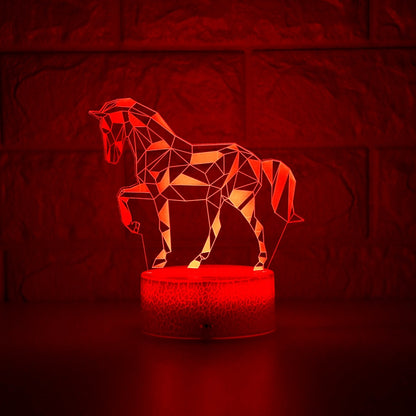 Lampe 3d cheval