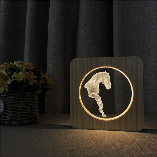 Lampe Cheval Géométrie