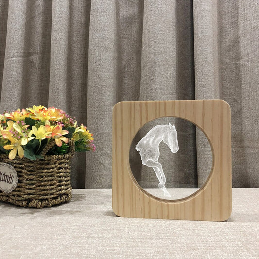 Lampe Cheval Géométrie