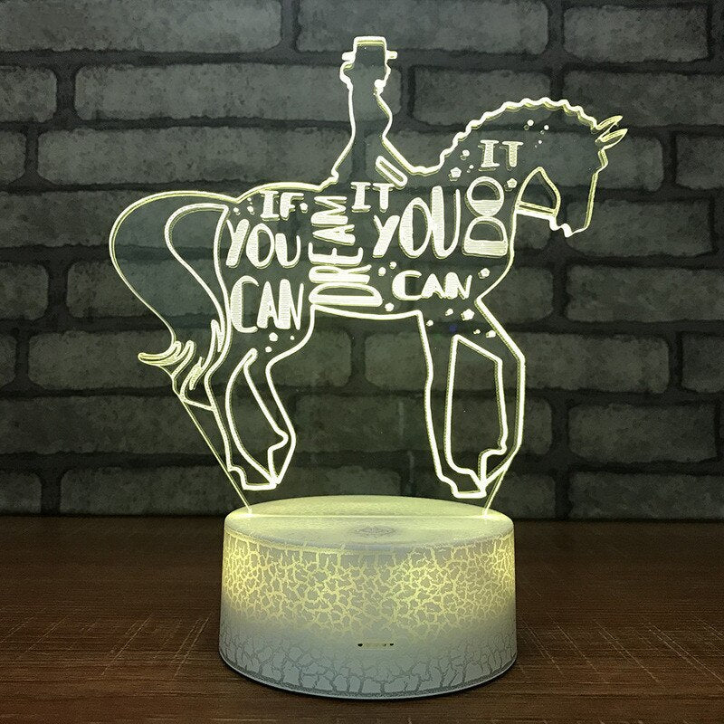Lampe Cheval dressage