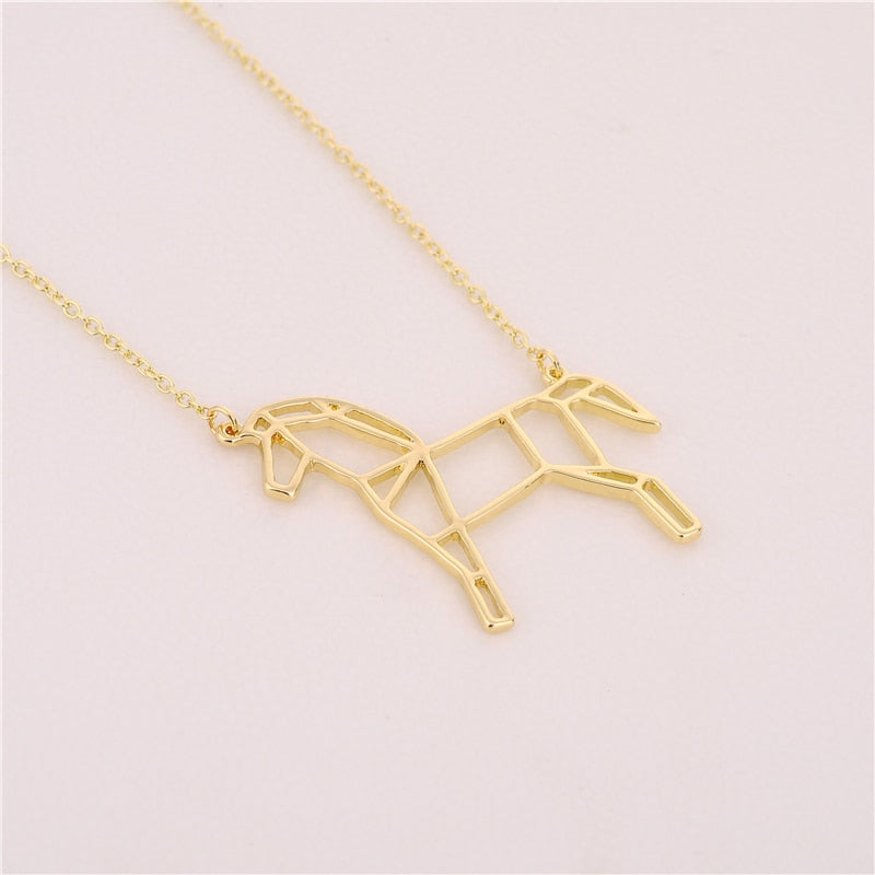 Collier Cheval Origami