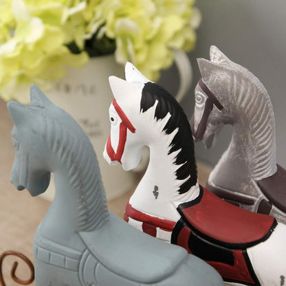 Statue Cheval Bois