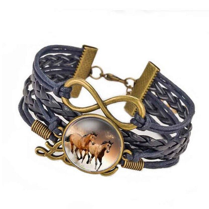 Bracelet Cheval Cuir Coloré