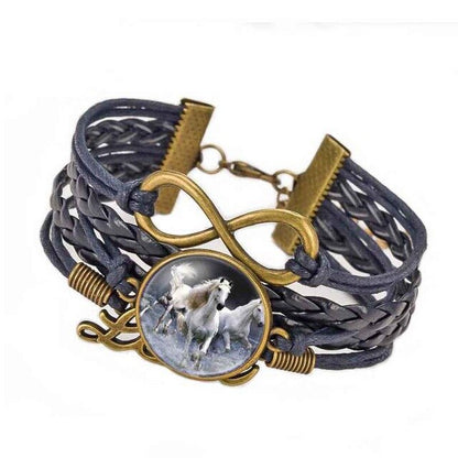 Bracelet Cheval Cuir Coloré