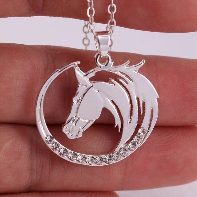 Collier Cheval Crinière longue