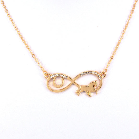 Collier Cheval Signe infini