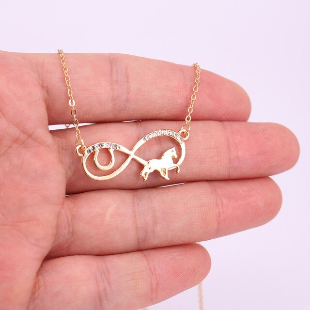 Collier Cheval Signe infini