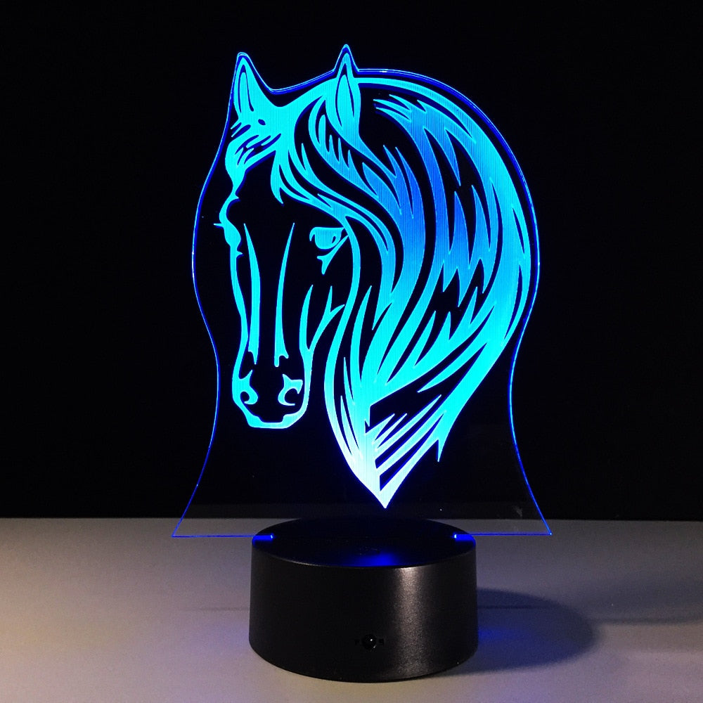Veilleuse tête de cheval