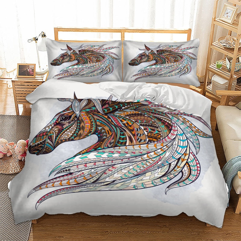 Housse de Couette Cheval Bohème