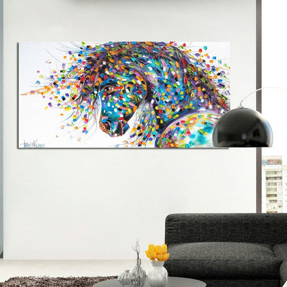 Tableau Cheval Pop Art