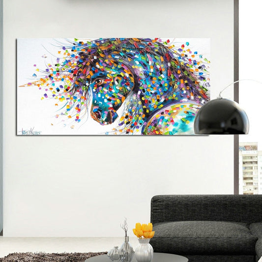 Tableau Cheval Pop Art