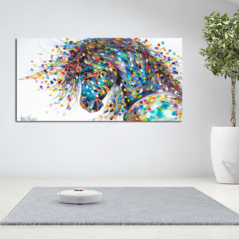 Tableau Cheval Pop Art