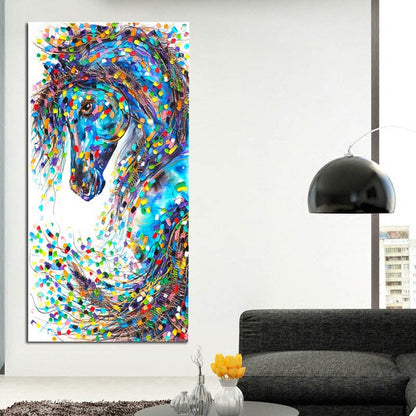 Tableau Cheval Pop Art
