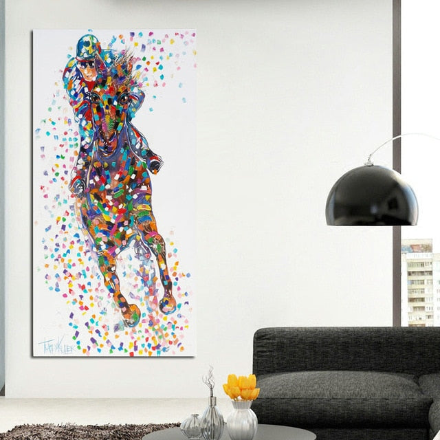 Tableau Cheval Pop Art