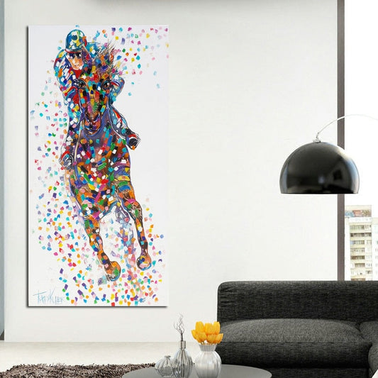 Tableau Cheval Pop Art