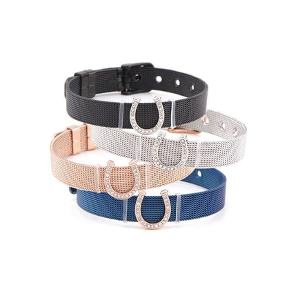 Bracelet Cheval <br> Maille Milanaise