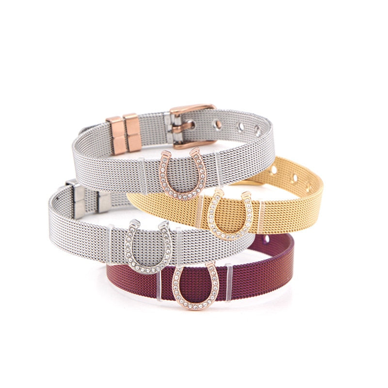 Bracelet Cheval <br> Maille Milanaise