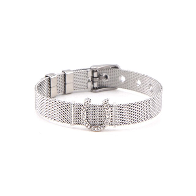 Bracelet Cheval <br> Maille Milanaise