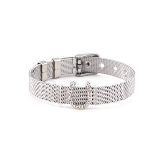 Bracelet Cheval <br> Maille Milanaise