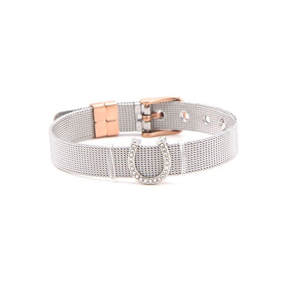 Bracelet Cheval <br> Maille Milanaise