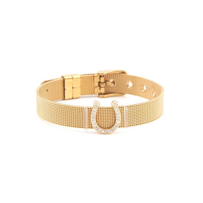 Bracelet Cheval <br> Maille Milanaise