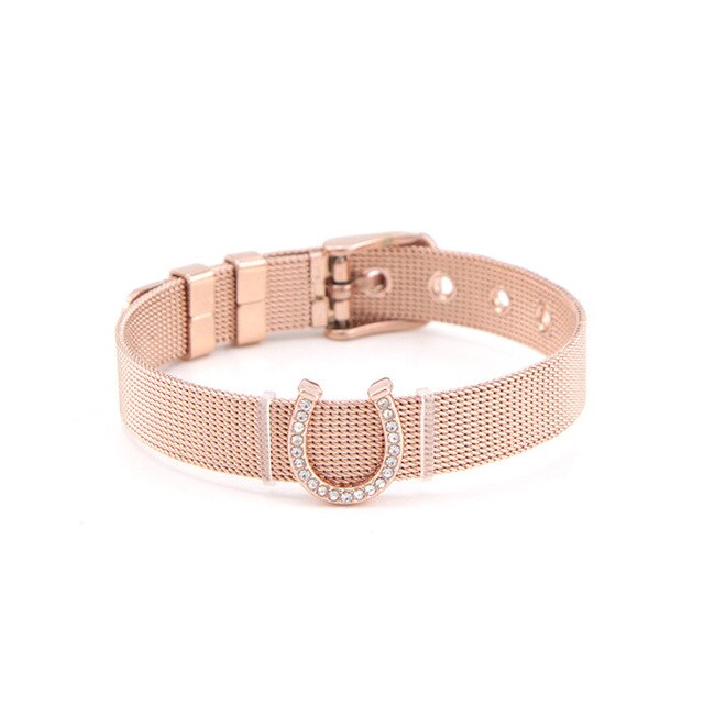 Bracelet Cheval <br> Maille Milanaise