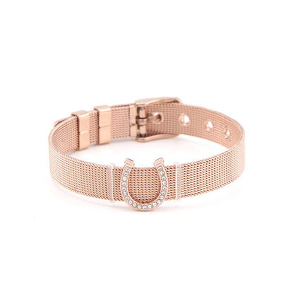 Bracelet Cheval <br> Maille Milanaise