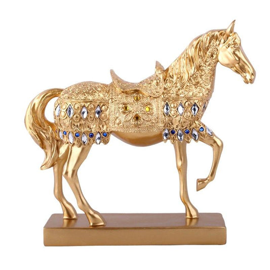 Statue cheval patte en l'air
