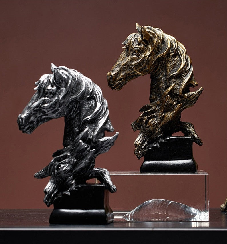 statuettes tete de cheval