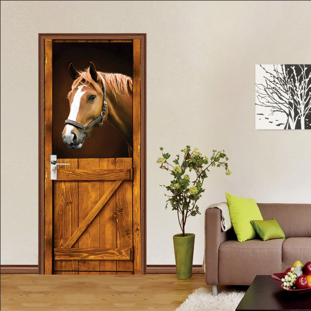 sticker porte cheval