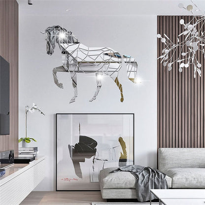 stickers cheval miroir
