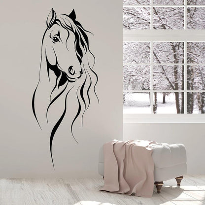 stickers muraux chevaux geant