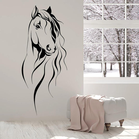 stickers muraux chevaux geant