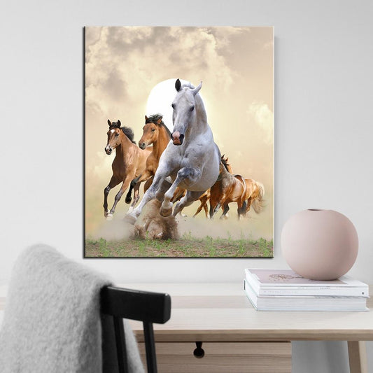 Tableau Cheval <br> Chambre Fille
