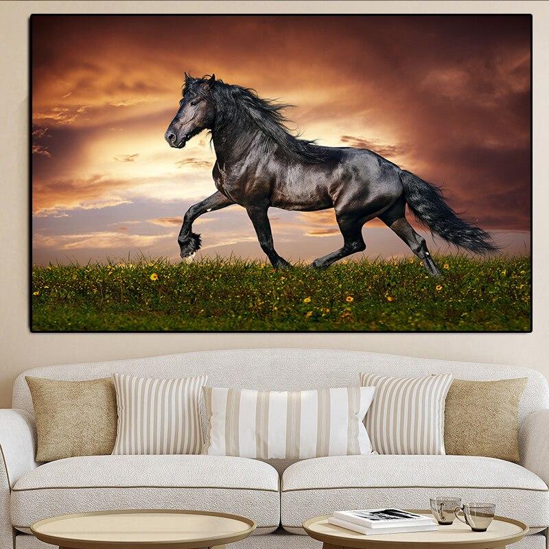 tableau cheval frison