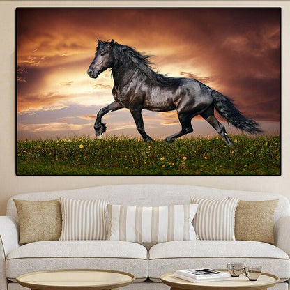 tableau cheval frison