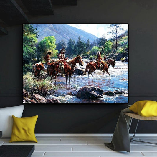Tableau Cheval Indien