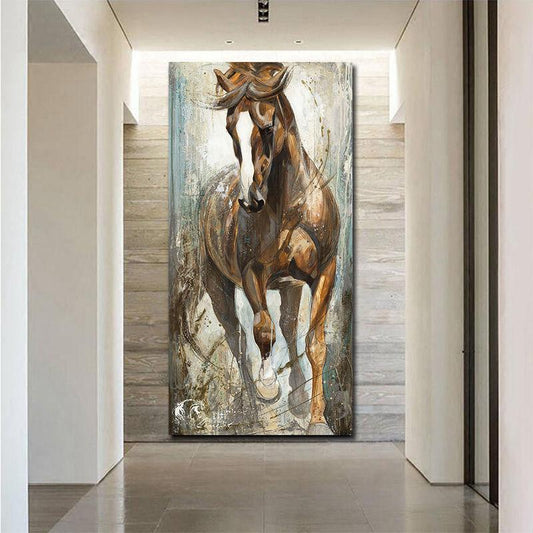 tableau cheval moderne