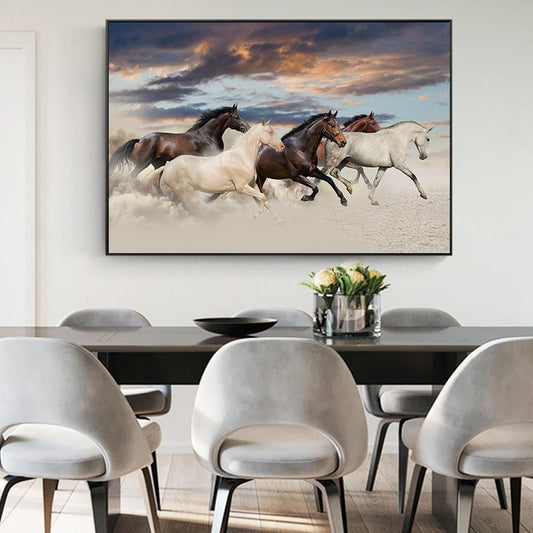 Tableau Chevaux au Galop