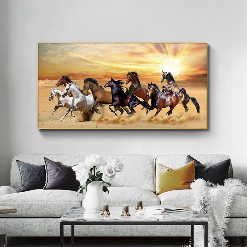 Tableau Paysage Chevaux