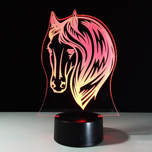 Veilleuse tête de cheval